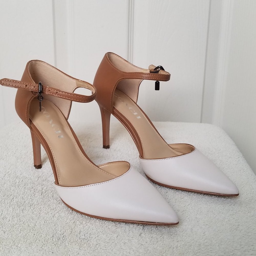 Coach Ankle Strap Heels NEW NEVER WORN